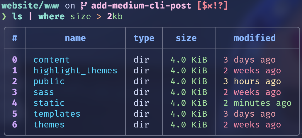 ls-output-filter